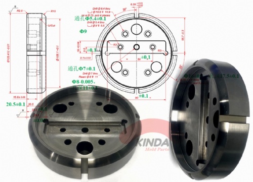 Hardened steel stripper plate remake with supper grinding surface by CNC precision lathe