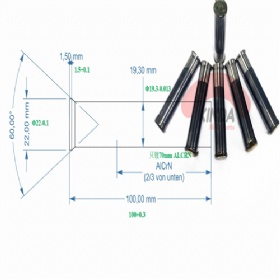 DIN 9861 D Precision punch with ALCRN coating